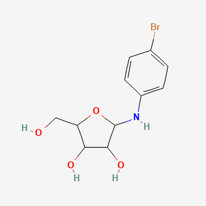 molecular formula C11H14BrNO4 B3858733 N-(4-bromophenyl)-alpha-D-arabinofuranosylamine 