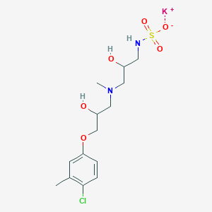 molecular formula C14H22ClKN2O6S B3858866 potassium;N-[3-[[3-(4-chloro-3-methylphenoxy)-2-hydroxypropyl]-methylamino]-2-hydroxypropyl]sulfamate 