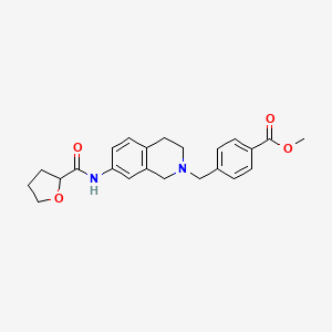 molecular formula C23H26N2O4 B3858938 methyl 4-[[7-(oxolane-2-carbonylamino)-3,4-dihydro-1H-isoquinolin-2-yl]methyl]benzoate 