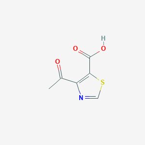 molecular formula C6H5NO3S B038590 4-Acetyl-1,3-thiazole-5-carboxylic acid CAS No. 114670-88-1