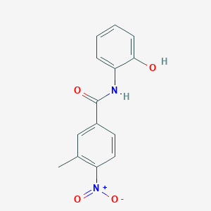 molecular formula C14H12N2O4 B3859100 N-(2-hydroxyphenyl)-3-methyl-4-nitrobenzamide 