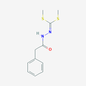 molecular formula C11H14N2OS2 B385941 Dimethyl phenylacetyldithiohydrazonocarbonate 