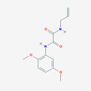 molecular formula C13H16N2O4 B3859413 N'-(2,5-dimethoxyphenyl)-N-prop-2-enyloxamide 