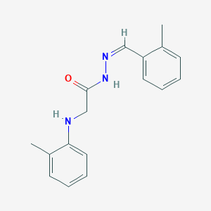 molecular formula C17H19N3O B3859643 2-(2-methylanilino)-N-[(Z)-(2-methylphenyl)methylideneamino]acetamide 
