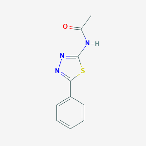 molecular formula C10H9N3OS B385970 N-(5-phenyl-1,3,4-thiadiazol-2-yl)acetamide CAS No. 28898-88-6