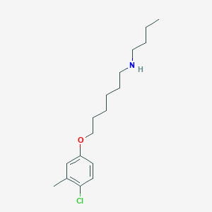 molecular formula C17H28ClNO B3859703 N-butyl-6-(4-chloro-3-methylphenoxy)hexan-1-amine 