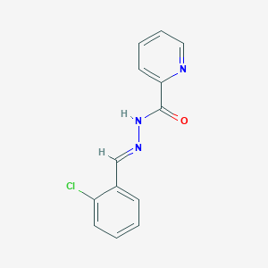 molecular formula C13H10ClN3O B3859764 N'-[(E)-(2-chlorophenyl)methylidene]pyridine-2-carbohydrazide 