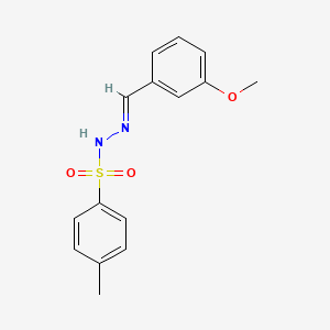molecular formula C15H16N2O3S B3859822 N'-(3-methoxybenzylidene)-4-methylbenzenesulfonohydrazide 