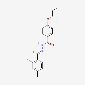 molecular formula C19H22N2O2 B3859856 N'-(2,4-dimethylbenzylidene)-4-propoxybenzohydrazide 