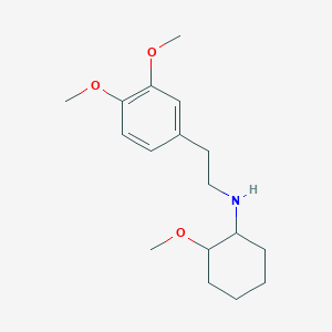 molecular formula C17H27NO3 B3859893 N-[2-(3,4-dimethoxyphenyl)ethyl]-2-methoxycyclohexan-1-amine 