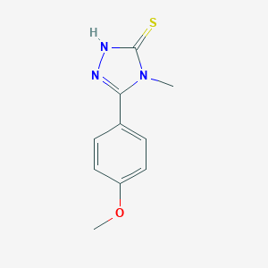 molecular formula C10H11N3OS B386005 5-(4-methoxyphenyl)-4-methyl-4H-1,2,4-triazole-3-thiol CAS No. 57295-83-7