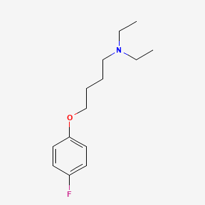 molecular formula C14H22FNO B3860083 N,N-diethyl-4-(4-fluorophenoxy)butan-1-amine 