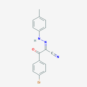 molecular formula C16H12BrN3O B386012 3-(4-Bromophenyl)-2-[(4-methylphenyl)hydrazono]-3-oxopropanenitrile 