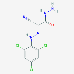 2-Cyano-2-[(2,4,6-trichlorophenyl)hydrazono]acetohydrazide