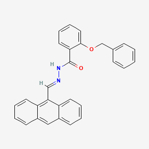 molecular formula C29H22N2O2 B3860279 N'-(9-anthrylmethylene)-2-(benzyloxy)benzohydrazide 