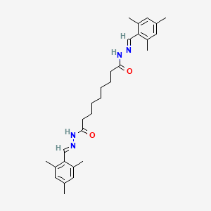 molecular formula C29H40N4O2 B3860369 N,N'-bis[(E)-(2,4,6-trimethylphenyl)methylideneamino]nonanediamide 