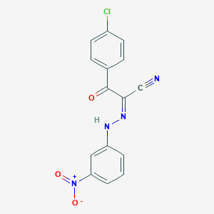 3-(4-Chlorophenyl)-2-({3-nitrophenyl}hydrazono)-3-oxopropanenitrile