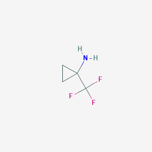 molecular formula C4H6F3N B038604 1-(Trifluoromethyl)cyclopropanamine CAS No. 112738-68-8