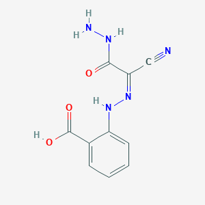2-[(2Z)-2-(1-cyano-2-hydrazinyl-2-oxoethylidene)hydrazinyl]benzoic acid