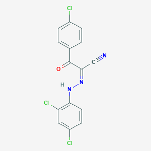 3-(4-Chlorophenyl)-2-[(2,4-dichlorophenyl)hydrazono]-3-oxopropanenitrile
