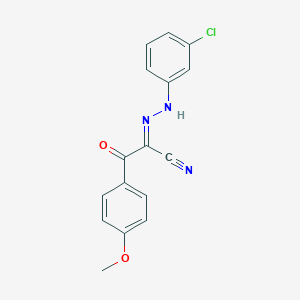 2-[(3-Chlorophenyl)hydrazono]-3-(4-methoxyphenyl)-3-oxopropanenitrile