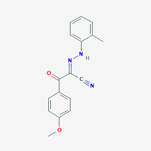 3-(4-Methoxyphenyl)-2-[(2-methylphenyl)hydrazono]-3-oxopropanenitrile