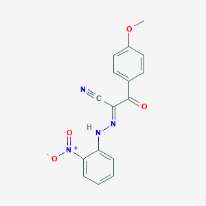 2-({2-Nitrophenyl}hydrazono)-3-(4-methoxyphenyl)-3-oxopropanenitrile