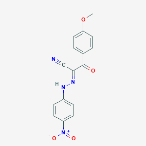 2-({4-Nitrophenyl}hydrazono)-3-(4-methoxyphenyl)-3-oxopropanenitrile