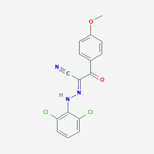 2-[(2,6-Dichlorophenyl)hydrazono]-3-(4-methoxyphenyl)-3-oxopropanenitrile