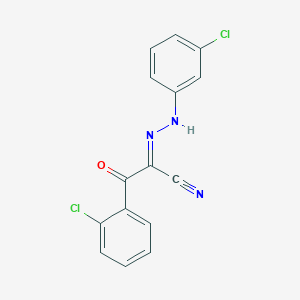 3-(2-Chlorophenyl)-2-[(3-chlorophenyl)hydrazono]-3-oxopropanenitrile