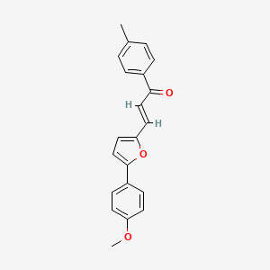 3-[5-(4-methoxyphenyl)-2-furyl]-1-(4-methylphenyl)-2-propen-1-one