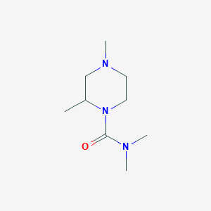 molecular formula C9H19N3O B038609 N,N,2,4-Tetramethylpiperazine-1-carboxamide CAS No. 114649-86-4