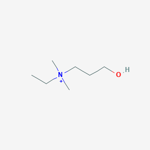 molecular formula C7H18NO+ B038610 N-Ethylhomocholine CAS No. 123731-09-9