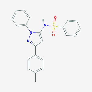 N-[3-(4-methylphenyl)-1-phenyl-1H-pyrazol-5-yl]benzenesulfonamide