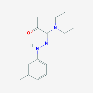 N,N-diethyl-N'-(3-methylphenyl)-2-oxopropanehydrazonamide