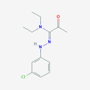 N'-(3-chloroanilino)-N,N-diethyl-2-oxopropanimidamide