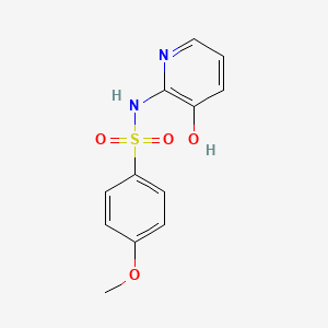 molecular formula C12H12N2O4S B3861063 N-(3-hydroxypyridin-2-yl)-4-methoxybenzenesulfonamide 