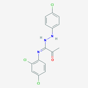 N'-(4-chlorophenyl)-N-(2,4-dichlorophenyl)-2-oxopropanehydrazonamide