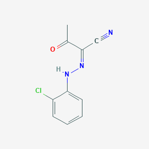 molecular formula C10H8ClN3O B386111 2-[(2-Chlorophenyl)hydrazono]-3-oxobutanenitrile 