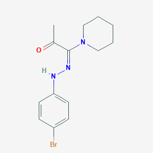 1-[(4-Bromophenyl)hydrazono]-1-(1-piperidinyl)acetone