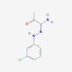 molecular formula C9H10ClN3O B386120 N'-(3-chlorophenyl)-2-oxopropanimidohydrazide 