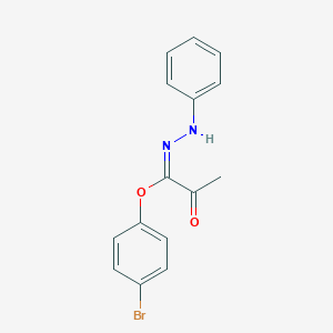 molecular formula C15H13BrN2O2 B386125 4-bromophenyl 2-oxo-N-phenylpropanehydrazonoate 