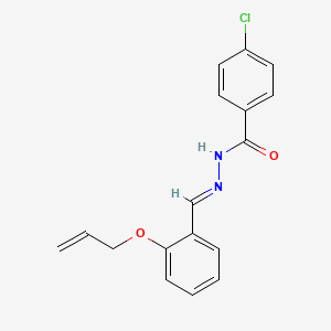 molecular formula C17H15ClN2O2 B3861263 N'-(2-(Allyloxy)benzylidene)-4-chlorobenzohydrazide CAS No. 303084-82-4