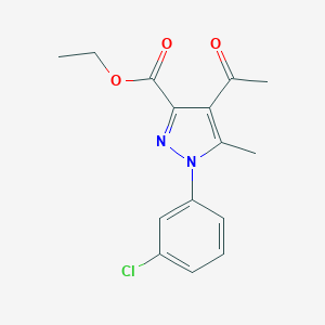 ethyl 4-acetyl-1-(3-chlorophenyl)-5-methyl-1H-pyrazole-3-carboxylate