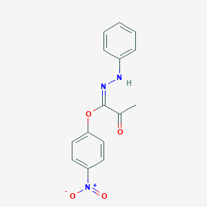 molecular formula C15H13N3O4 B386130 4-nitrophenyl 2-oxo-N-phenylpropanehydrazonoate 