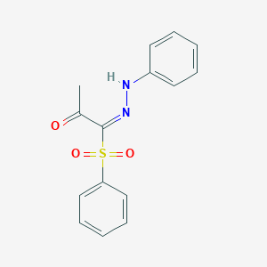 molecular formula C15H14N2O3S B386135 1-(Phenylhydrazono)-1-(phenylsulfonyl)acetone 