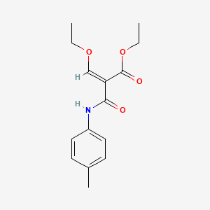 molecular formula C15H19NO4 B3861405 ethyl (Z)-3-ethoxy-2-[(4-methylphenyl)carbamoyl]prop-2-enoate 