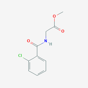 molecular formula C10H10ClNO3 B3861423 Glycine, N-(2-chlorobenzoyl)-, methyl ester 