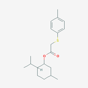 molecular formula C19H28O2S B3861600 (5-Methyl-2-propan-2-ylcyclohexyl) 2-(4-methylphenyl)sulfanylacetate 