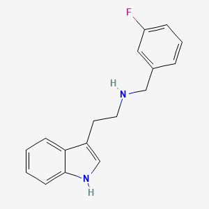 molecular formula C17H17FN2 B3861630 N-(3-fluorobenzyl)-2-(1H-indol-3-yl)ethanamine 